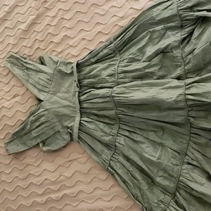 AMAZING Seafoam green vintage 1950s tiered pinup dress VLV